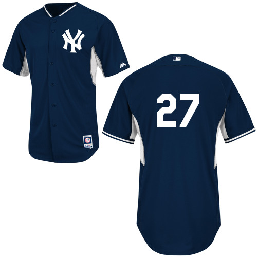 Shawn Kelley #27 mlb Jersey-New York Yankees Women's Authentic Navy Cool Base BP Baseball Jersey - Click Image to Close